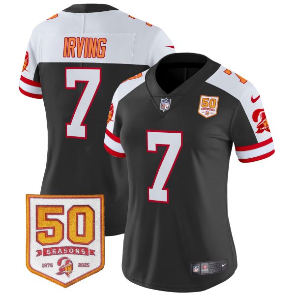 Women's Tampa Bay Buccaneers Throwback 50th Season Patch Vapor Limited Jersey - All Stitched - Image 14