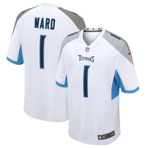 Cameron Ward #1 Tennessee Titans White Jersey - All Stitched