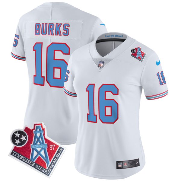 Women's Titans 1997 Throwback Limited Vapor Jersey - All Stitched - Image 3
