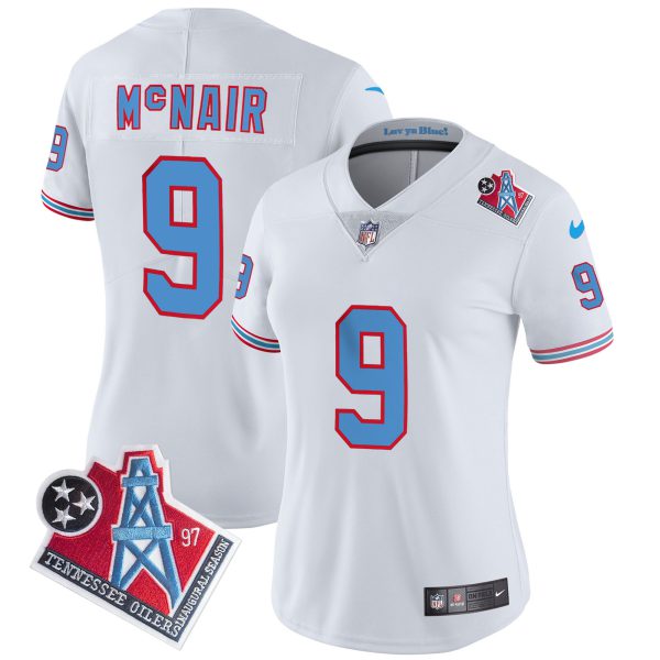 Women's Titans 1997 Throwback Limited Vapor Jersey - All Stitched - Image 7