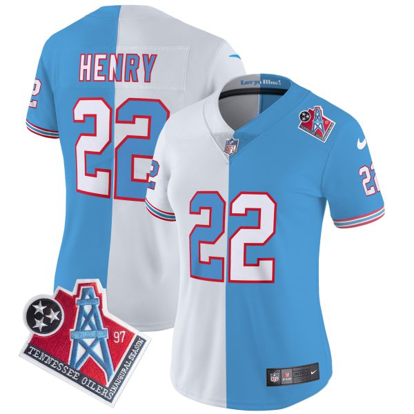 Women's Titans 1997 Throwback Limited Vapor Jersey - All Stitched - Image 15