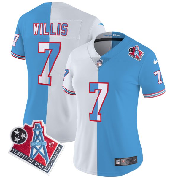 Women's Titans 1997 Throwback Limited Vapor Jersey - All Stitched - Image 19