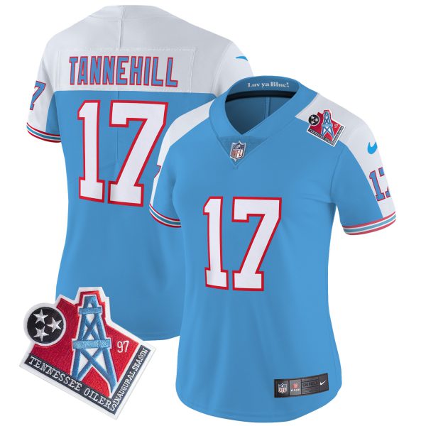 Women's Titans 1997 Throwback Limited Vapor Jersey - All Stitched - Image 23