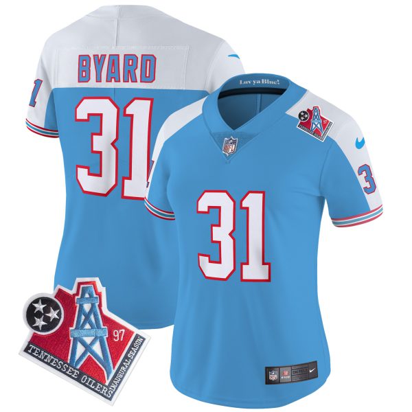 Women's Titans 1997 Throwback Limited Vapor Jersey - All Stitched - Image 27