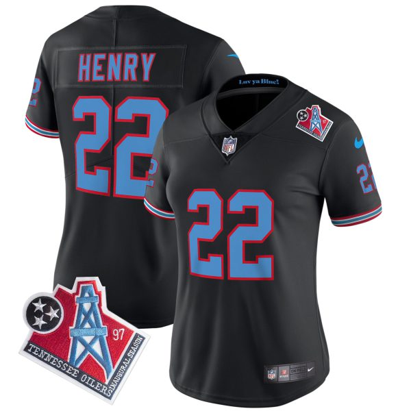 Women's Titans 1997 Throwback Limited Vapor Jersey - All Stitched - Image 29