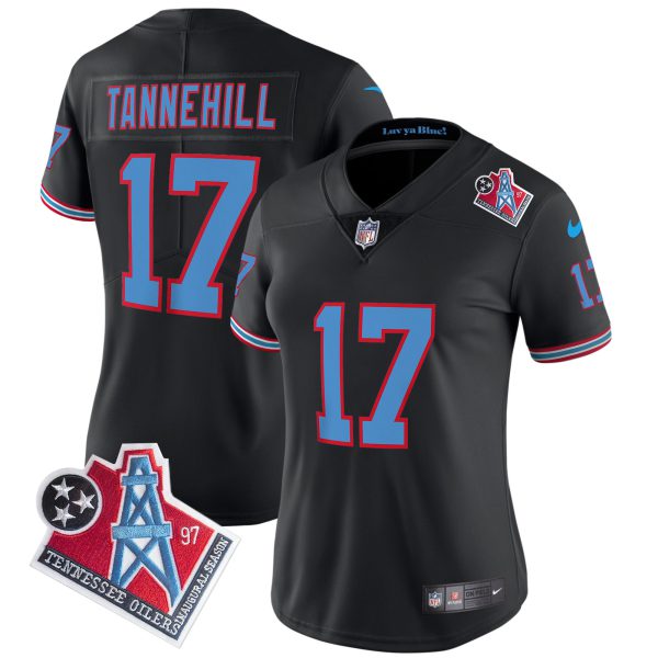 Women's Titans 1997 Throwback Limited Vapor Jersey - All Stitched - Image 30