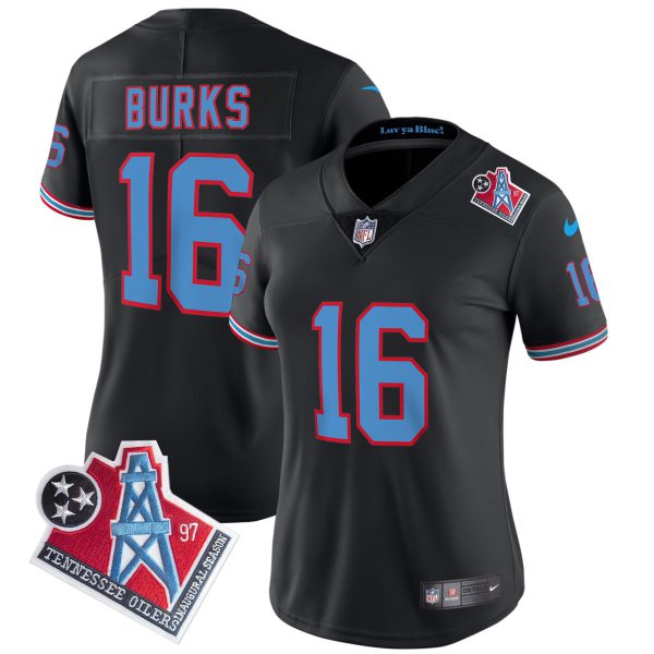 Women's Titans 1997 Throwback Limited Vapor Jersey - All Stitched - Image 31