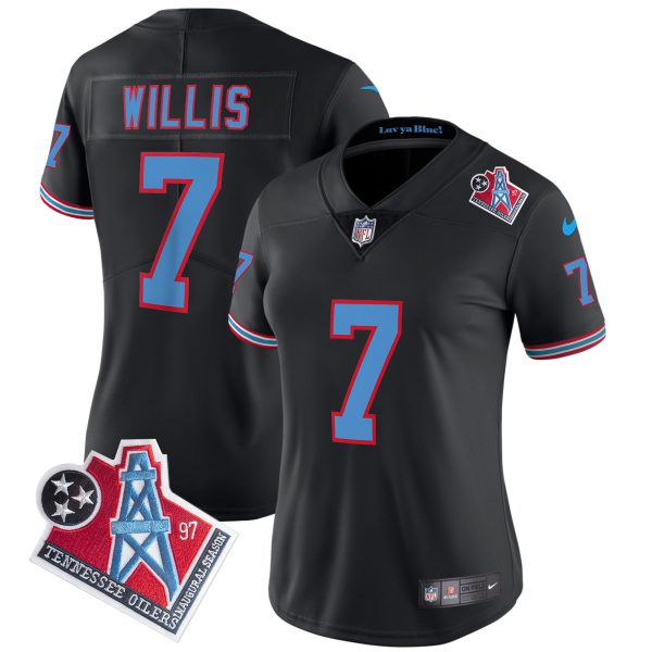 Women's Titans 1997 Throwback Limited Vapor Jersey - All Stitched - Image 33