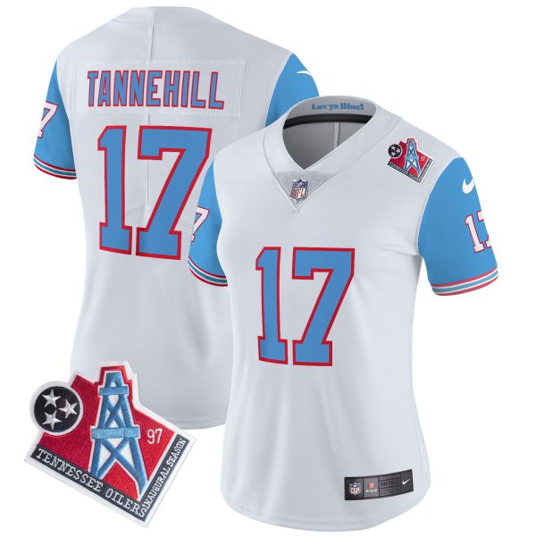Women's Titans 1997 Throwback Limited Vapor Jersey - All Stitched - Image 37