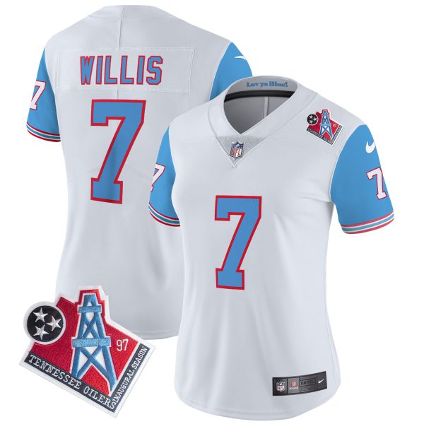 Women's Titans 1997 Throwback Limited Vapor Jersey - All Stitched - Image 40