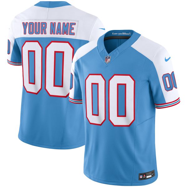 Titans Throwback Limited Vapor Custom Jersey - All Stitched - Image 4
