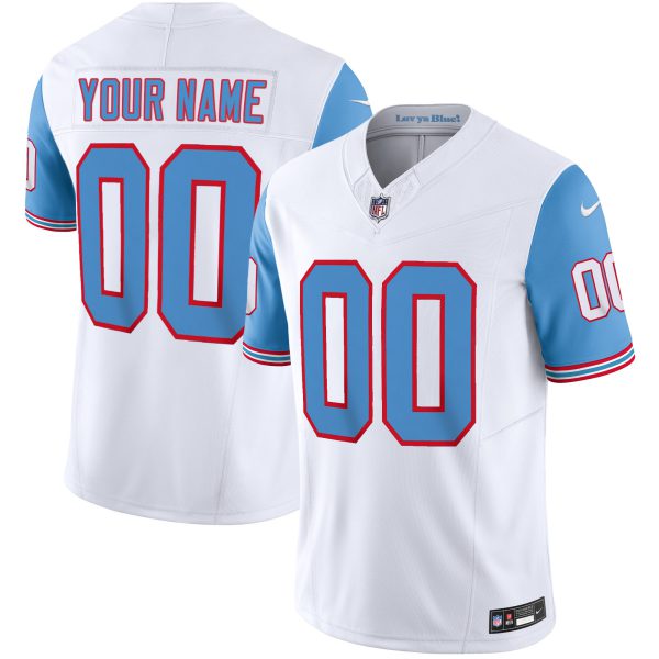 Titans Throwback Limited Vapor Custom Jersey - All Stitched - Image 6
