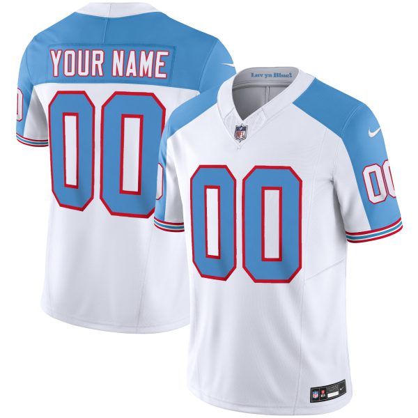 Titans Throwback Limited Vapor Custom Jersey - All Stitched - Image 7