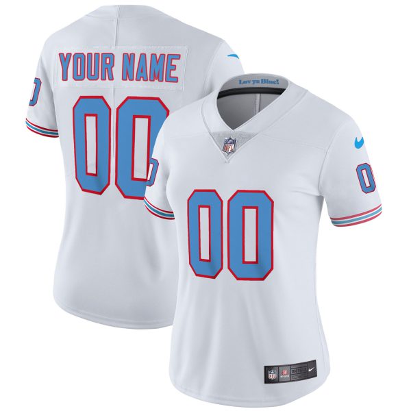 Titans Throwback Limited Vapor Custom Jersey - All Stitched - Image 8