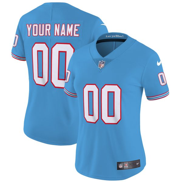 Titans Throwback Limited Vapor Custom Jersey - All Stitched - Image 9