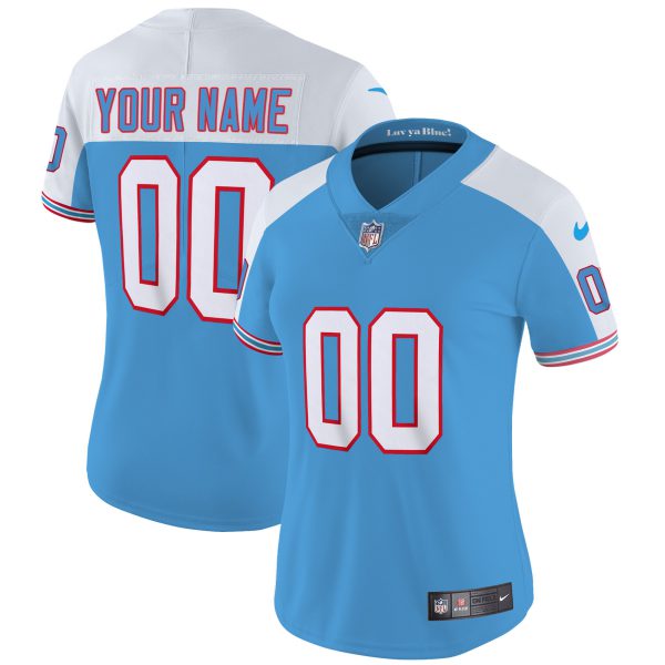 Titans Throwback Limited Vapor Custom Jersey - All Stitched - Image 11