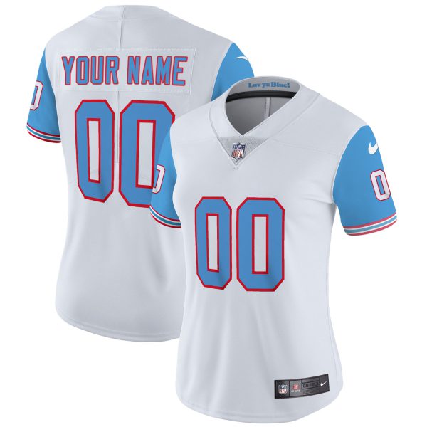 Titans Throwback Limited Vapor Custom Jersey - All Stitched - Image 13