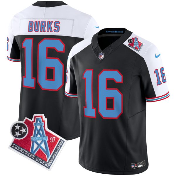 Men's Titans 1997 Throwback Limited Vapor Jersey V2 - All Stitched - Image 5