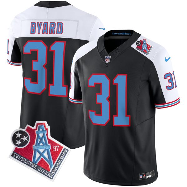 Men's Titans 1997 Throwback Limited Vapor Jersey V2 - All Stitched - Image 8