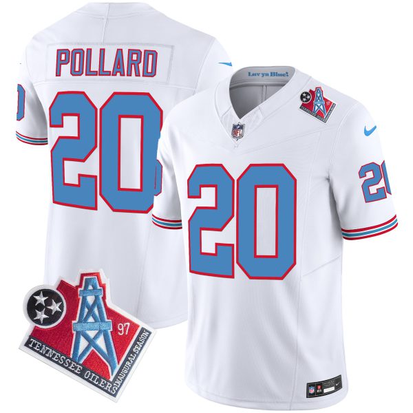 Men's Titans 1997 Throwback Limited Vapor Jersey V2 - All Stitched - Image 12