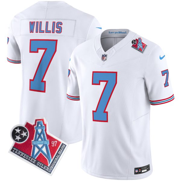 Men's Titans 1997 Throwback Limited Vapor Jersey V2 - All Stitched - Image 16