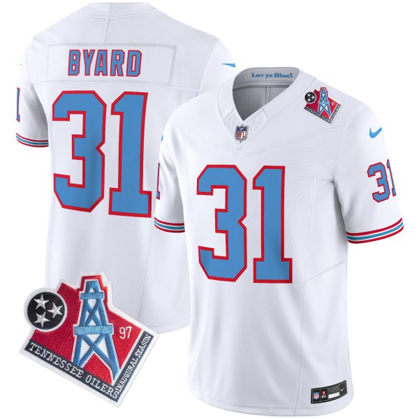 Men's Titans 1997 Throwback Limited Vapor Jersey V2 - All Stitched - Image 17