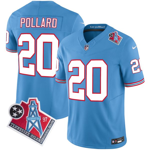 Men's Titans 1997 Throwback Limited Vapor Jersey V2 - All Stitched - Image 21