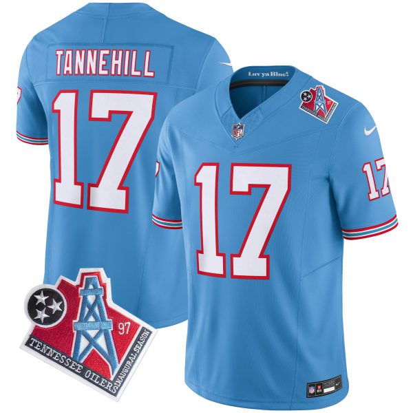 Men's Titans 1997 Throwback Limited Vapor Jersey V2 - All Stitched - Image 22