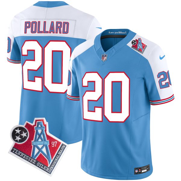 Men's Titans 1997 Throwback Limited Vapor Jersey V2 - All Stitched - Image 30