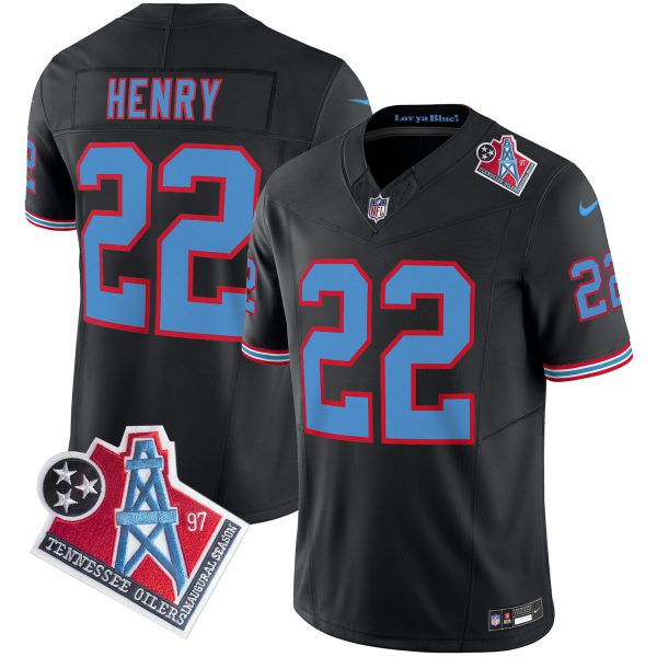 Men's Titans 1997 Throwback Limited Vapor Jersey V2 - All Stitched - Image 37