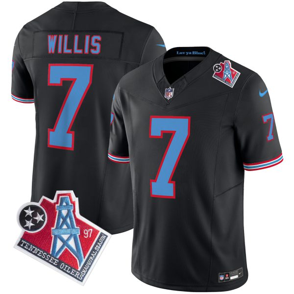 Men's Titans 1997 Throwback Limited Vapor Jersey V2 - All Stitched - Image 43
