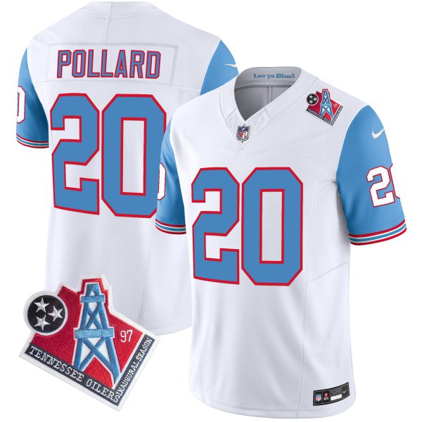 Men's Titans 1997 Throwback Limited Vapor Jersey V2 - All Stitched - Image 48