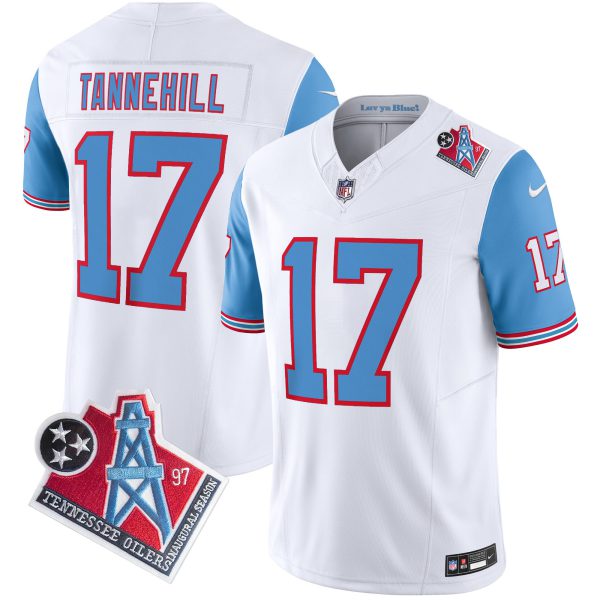 Men's Titans 1997 Throwback Limited Vapor Jersey V2 - All Stitched - Image 49