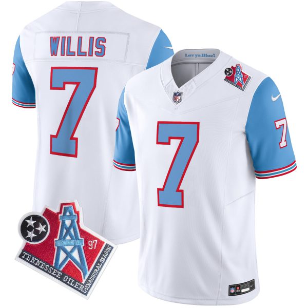 Men's Titans 1997 Throwback Limited Vapor Jersey V2 - All Stitched - Image 52