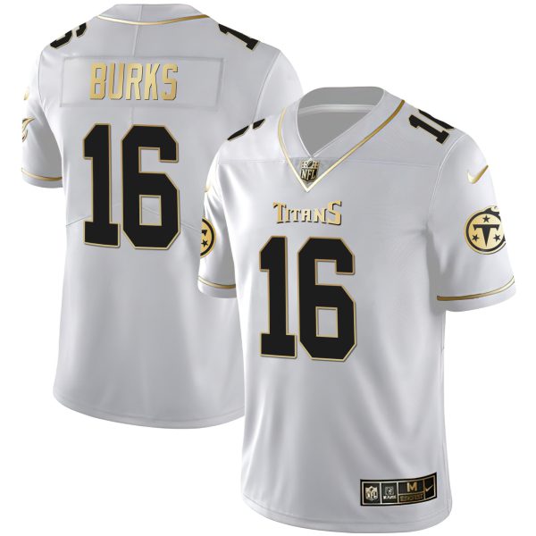Men's Tennessee Titans White Gold & Black Gold Jersey - All Stitched - Image 4