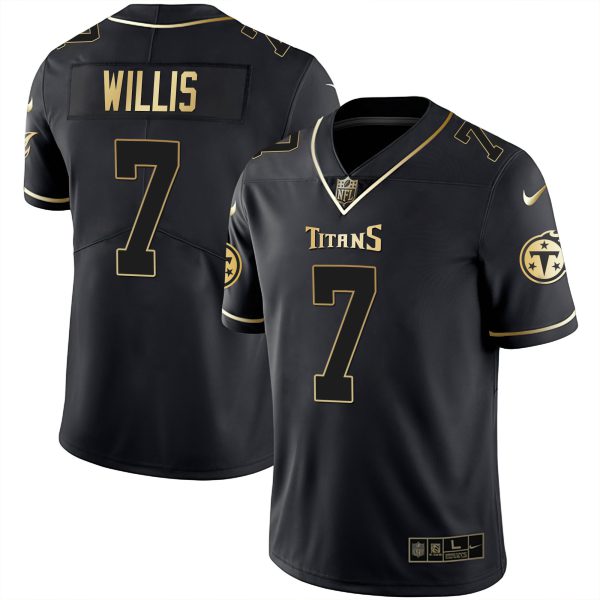 Men's Tennessee Titans White Gold & Black Gold Jersey - All Stitched - Image 10