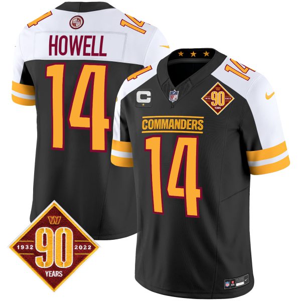 Men's Washington Commanders 90th Anniversary Patch Vapor Jersey V2 - All Stitched - Image 6