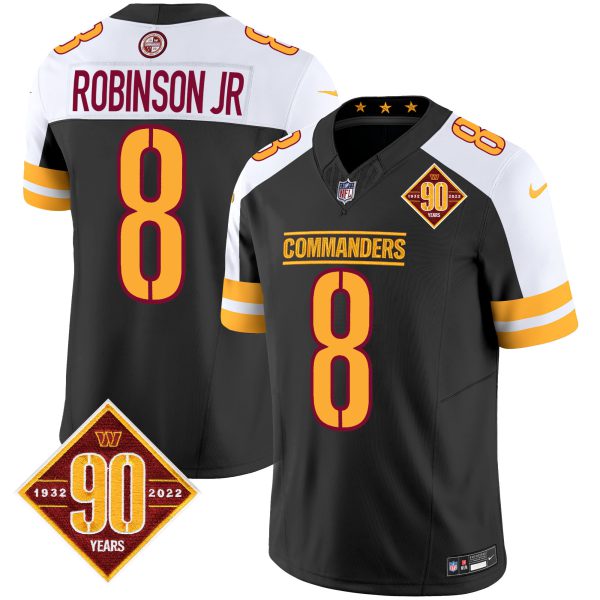 Men's Washington Commanders 90th Anniversary Patch Vapor Jersey V2 - All Stitched - Image 7