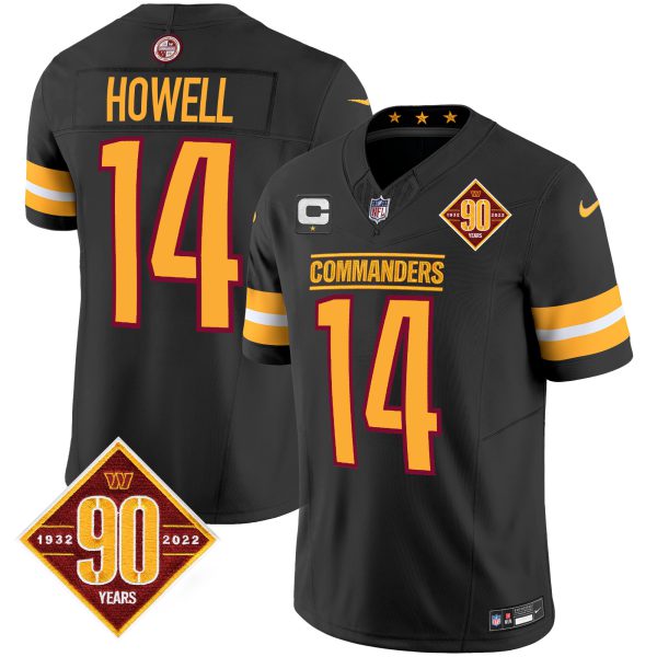 Men's Washington Commanders 90th Anniversary Patch Vapor Jersey V2 - All Stitched - Image 11