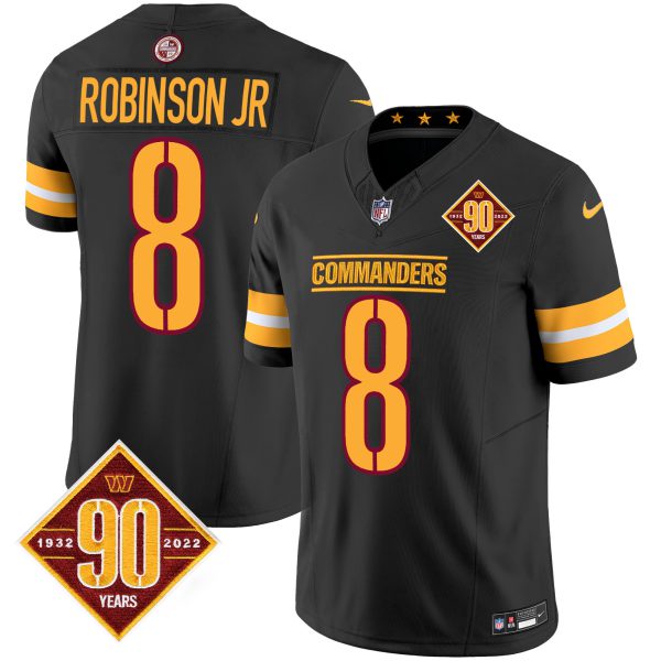 Men's Washington Commanders 90th Anniversary Patch Vapor Jersey V2 - All Stitched - Image 12