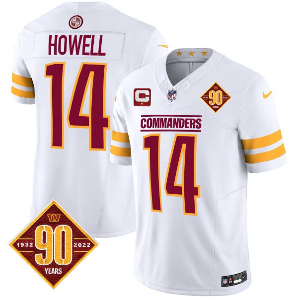 Men's Washington Commanders 90th Anniversary Patch Vapor Jersey V2 - All Stitched - Image 21