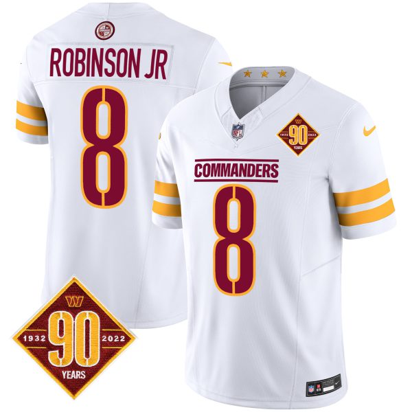 Men's Washington Commanders 90th Anniversary Patch Vapor Jersey V2 - All Stitched - Image 22