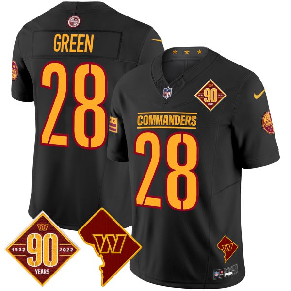 Men's Washington Commanders 90th Anniversary & Home Patch Vapor Limited Jersey - All Stitched - Image 21