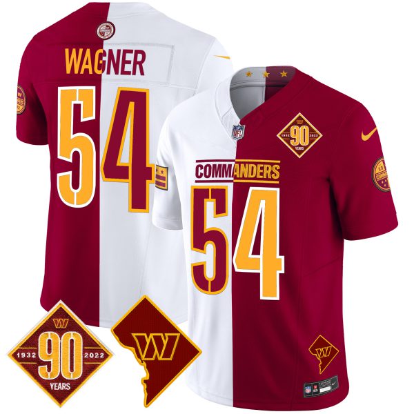 Men's Washington Commanders 90th Anniversary & Home Patch Vapor Limited Jersey - All Stitched - Image 39