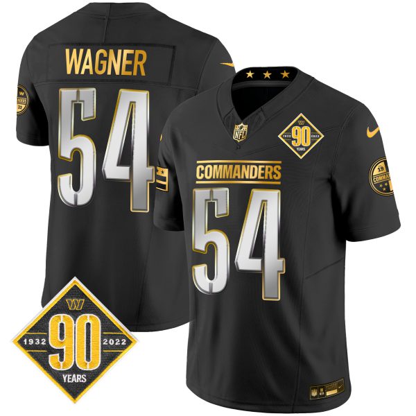 Men's Washington Commanders 90th Anniversary Patch Gold Vapor Limited Jersey - All Stitched - Image 4
