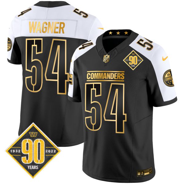 Men's Washington Commanders 90th Anniversary Patch Gold Vapor Limited Jersey - All Stitched - Image 28