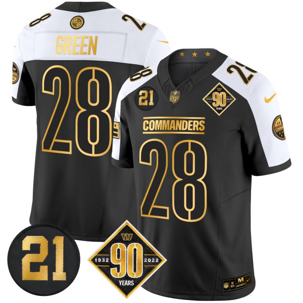 Men's Washington Commanders 90th & Sean Taylor Patch Gold Vapor Limited Jersey - All Stitched - Image 7