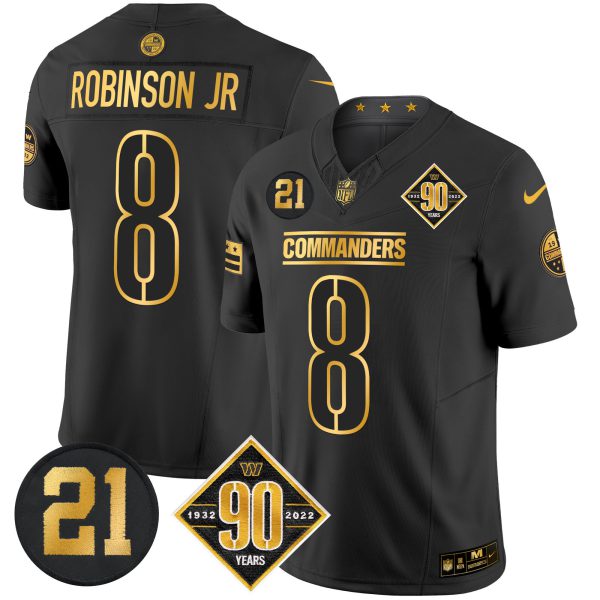 Men's Washington Commanders 90th & Sean Taylor Patch Gold Vapor Limited Jersey - All Stitched - Image 21