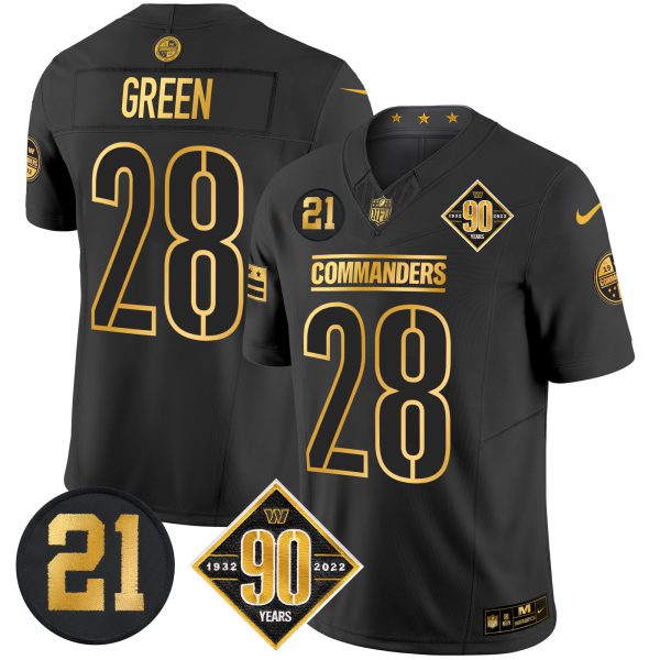 Men's Washington Commanders 90th & Sean Taylor Patch Gold Vapor Limited Jersey - All Stitched - Image 25