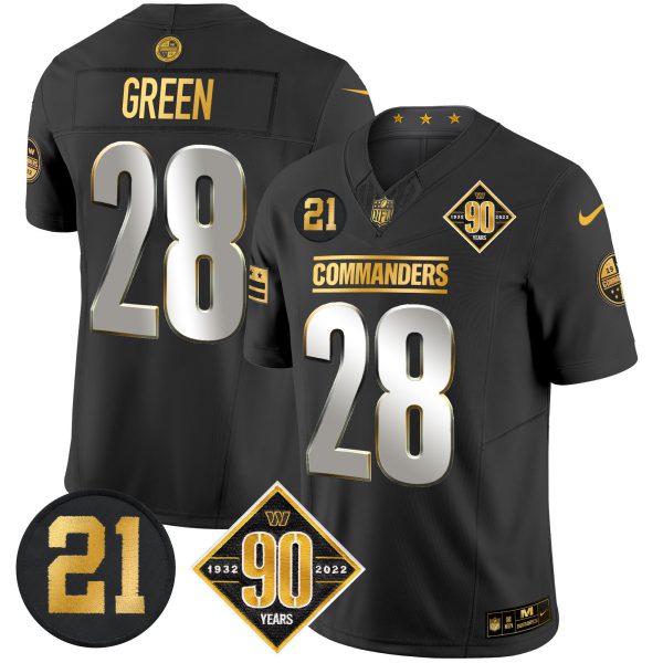 Men's Washington Commanders 90th & Sean Taylor Patch Gold Vapor Limited Jersey - All Stitched - Image 34